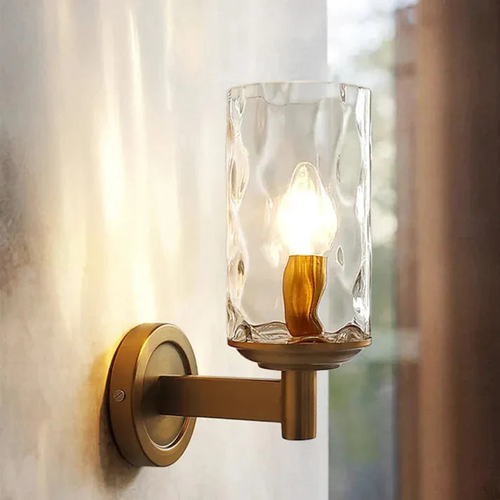 Glavira | Glas Zylinder Wandleuchte
