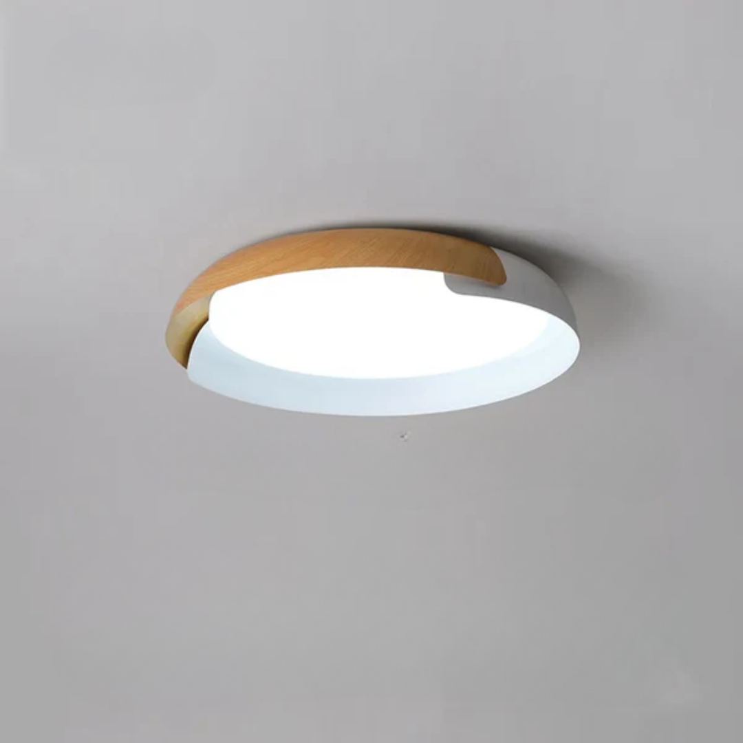 Aurelio – LED Deckenleuchte mit Holzrahmen