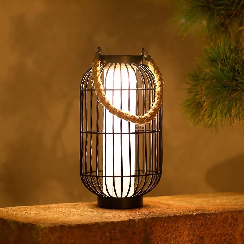 Luminest | LED-Käfiglaterne mit Seilgriff