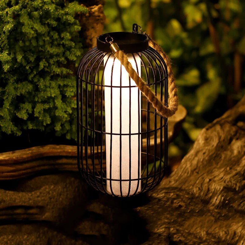 Luminest | LED-Käfiglaterne mit Seilgriff