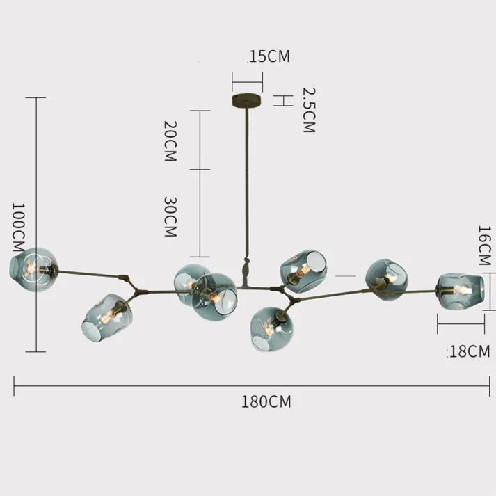 Lumivista | Moderne Glas-LED-Hängeleuchte