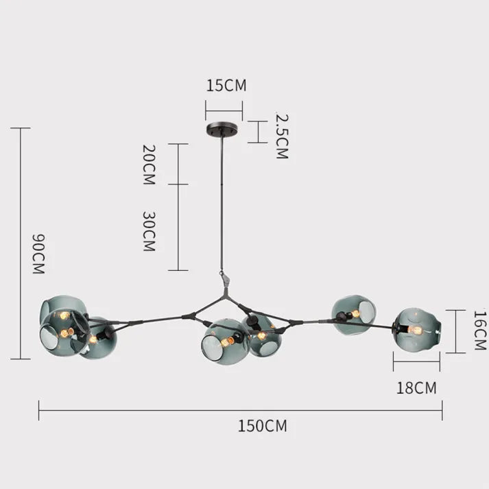 Lumivista | Moderne Glas-LED-Hängeleuchte