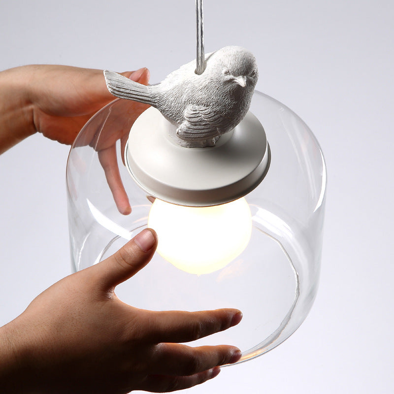 Avira | Pendelleuchte im Vogelglas-Design