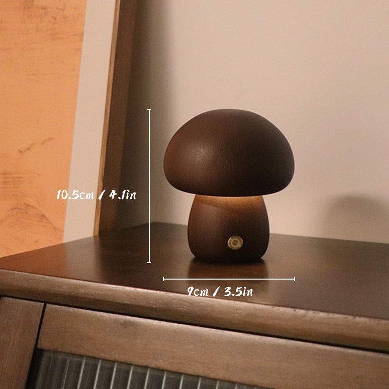 Mycora | Pilz-Tischleuchte aus Holz