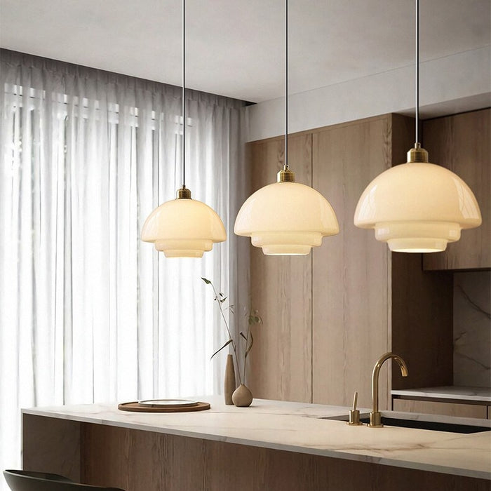 Orvella |  Glas-Pendelleuchte im Art-Déco-Stil