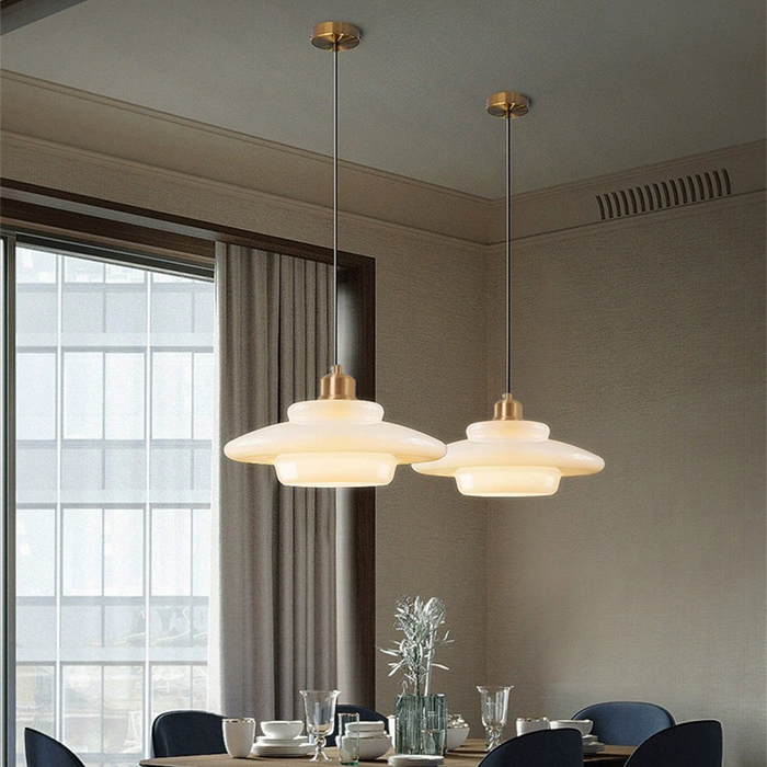 Orvella |  Glas-Pendelleuchte im Art-Déco-Stil