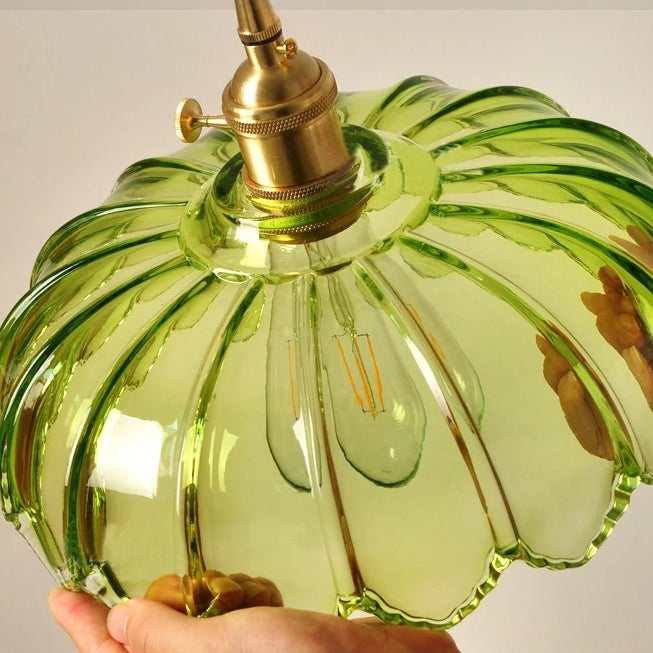 Vintage Blüten-Pendelleuchte | Floraler Charme im Retro-Stil