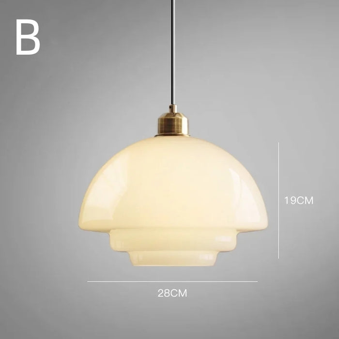 Orvella |  Glas-Pendelleuchte im Art-Déco-Stil