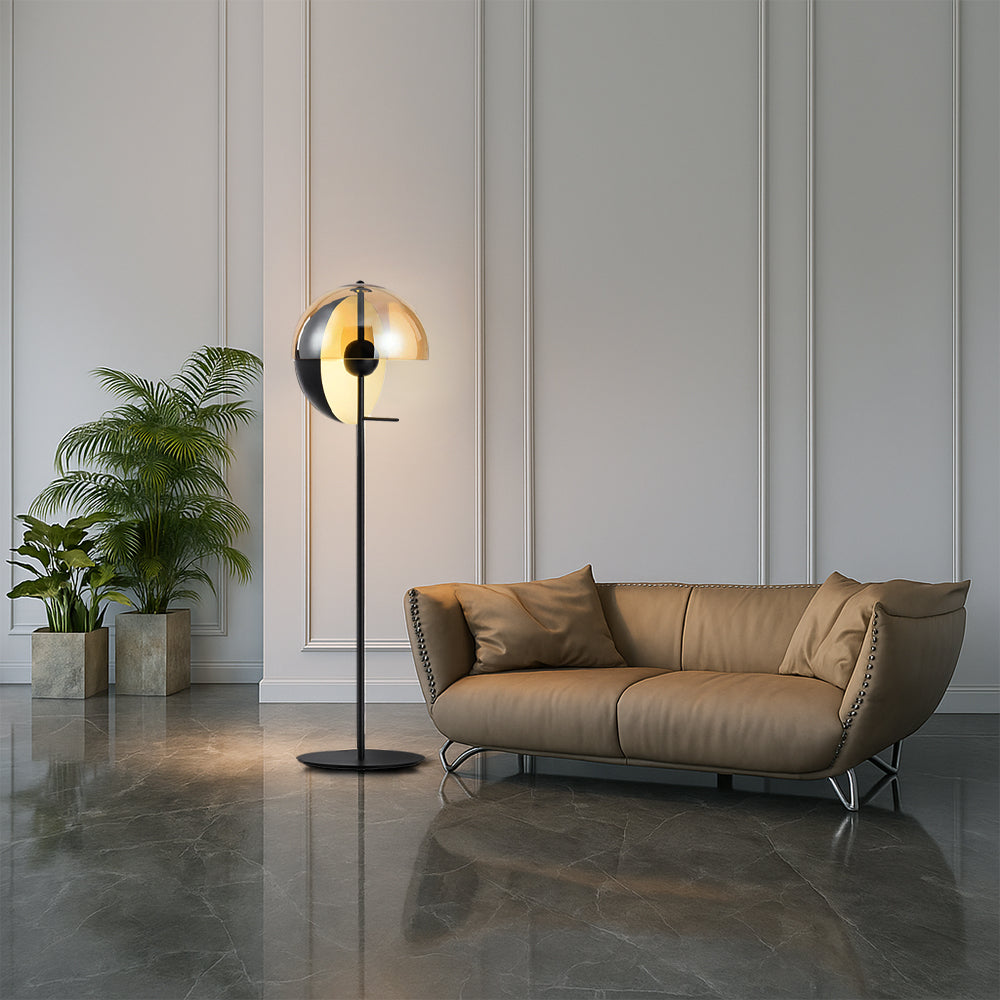 Arvella | Stehleuchte im Retro-Halbkugeldesign