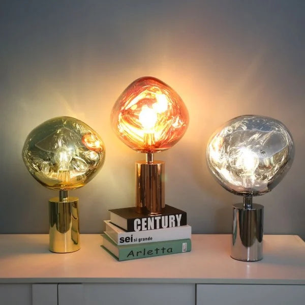 Alviana | Kugel Tischlampe mit Glanzoptik