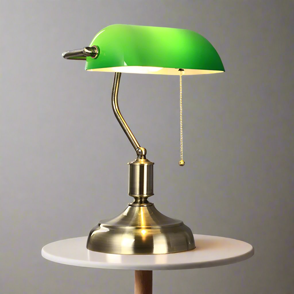 Aurelen | Schreibtischlampe im Retro-Messing-Design