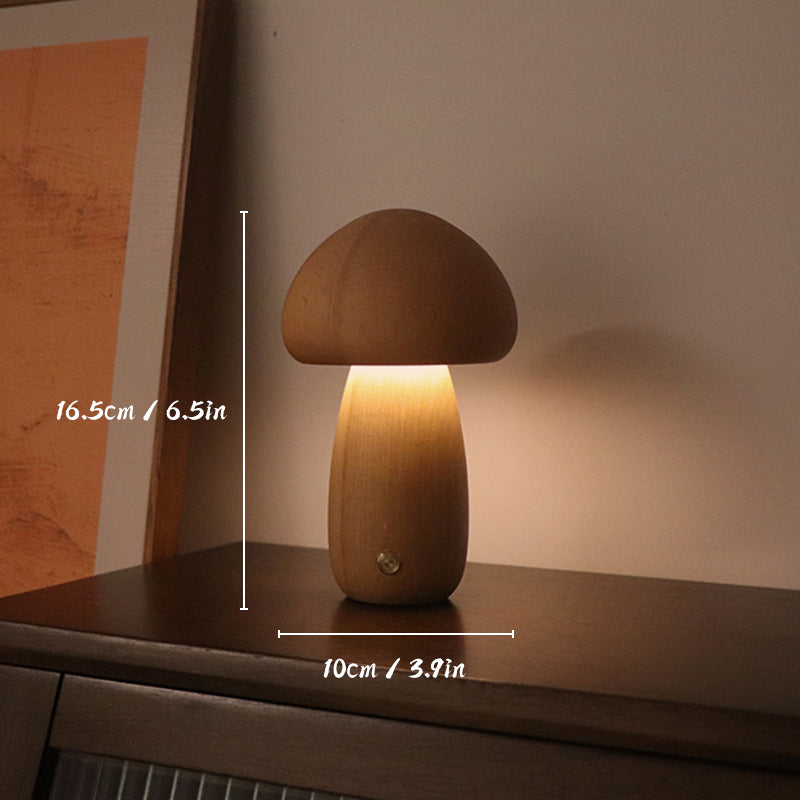 Mycora | Pilz-Tischleuchte aus Holz