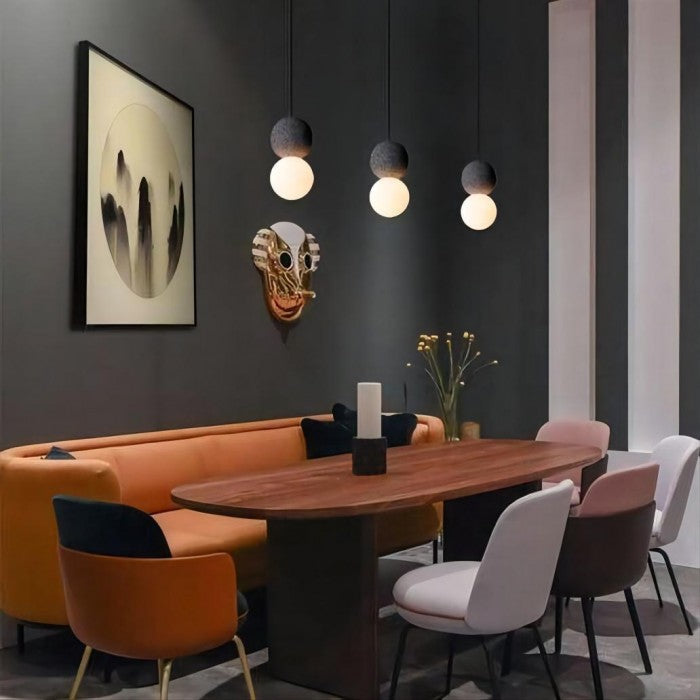 Oriva | Minimalistische Kugel Pendelleuchte im Modern Design
