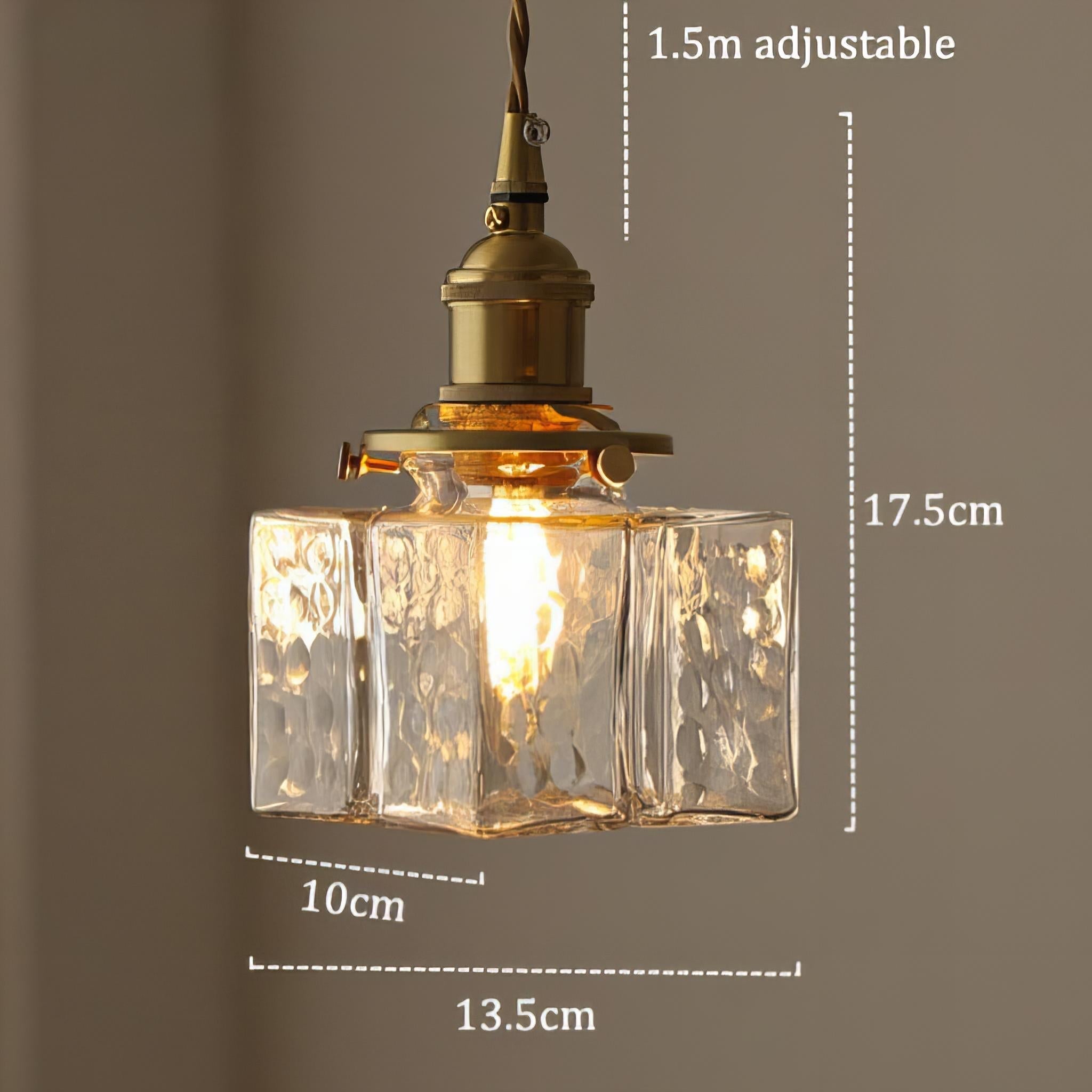 Orvani – LED Hängeleuchte mit Würfelglas