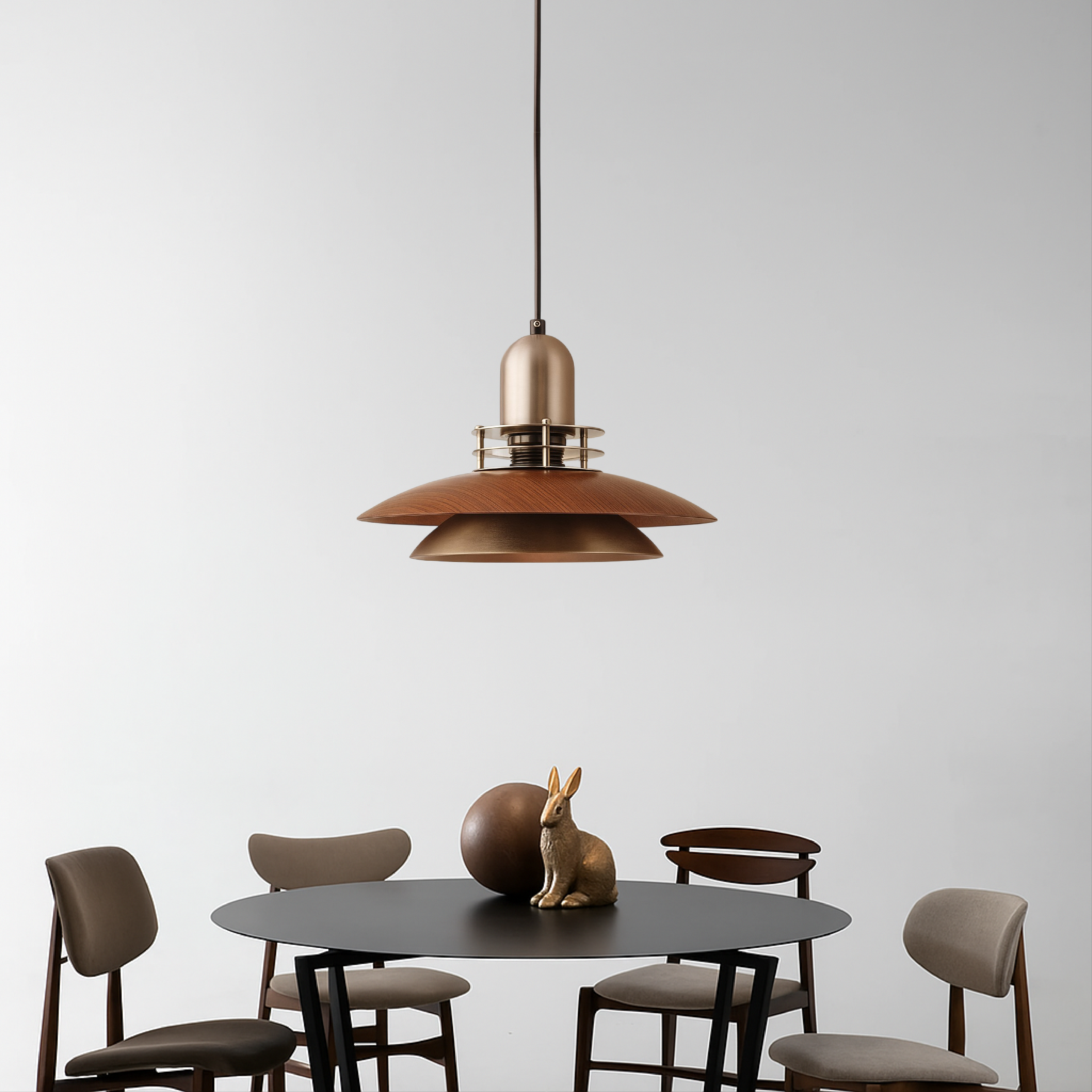 Tavaro | Pendelleuchte mit Holz-Design