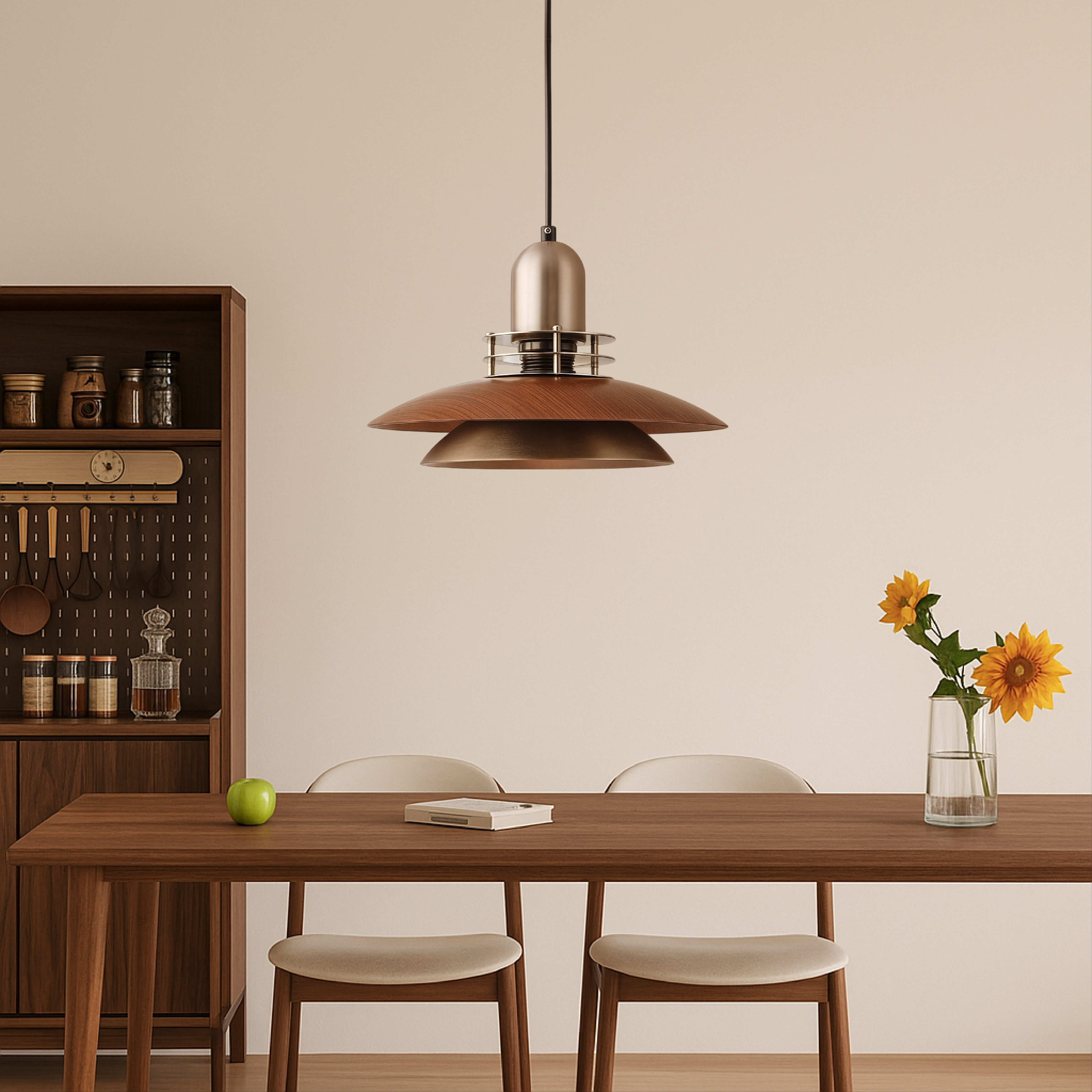 Tavaro | Pendelleuchte mit Holz-Design